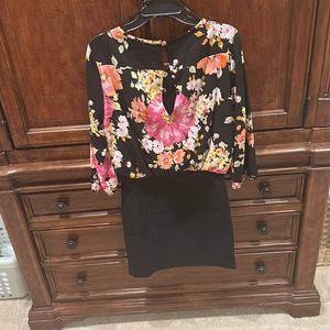 Perfect spring skirt with attached shirt! Flower print